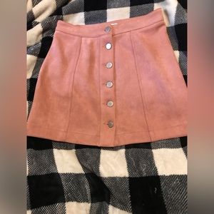 Forever 21 pink button skirt